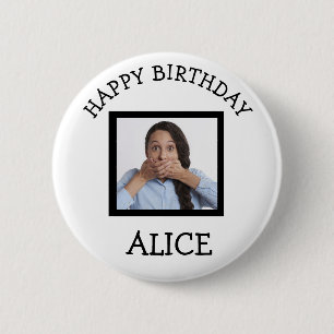 Happy Birthday Photo Button