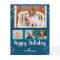 Happy Birthday Photo Collage Custom Name Confetti