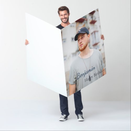Happy Birthday Photo Custom Big 36 x 48 Inches