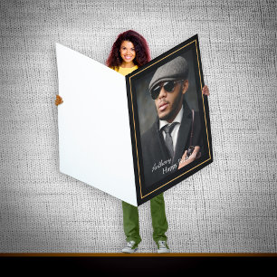 Happy Birthday Photo Custom Big 36 x 48 Inches  Card