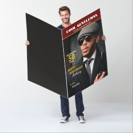 Happy Birthday Photo Custom Big 36 x 48 Inches Card