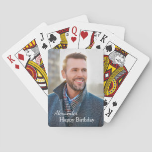 Happy Birthday Photo Custom  Poker Cards