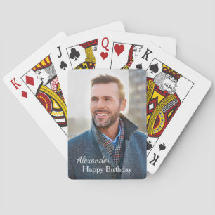 Happy Birthday Photo Custom  Poker Cards
