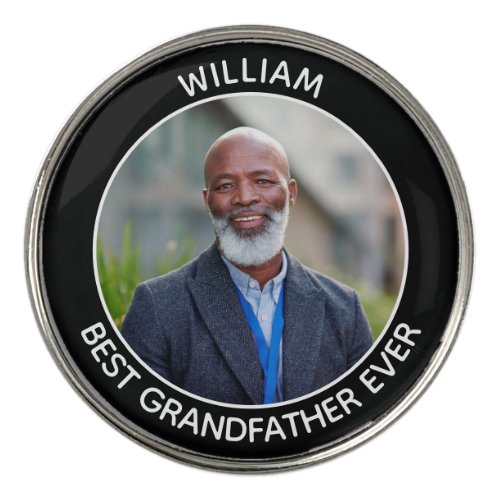 Happy Birthday Photo Golfer Personalize   Golf Ball Marker