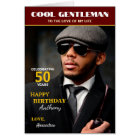 Happy Birthday Photo Magazine Cover Custom Card