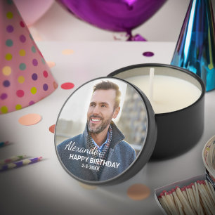  Happy Birthday Photo Party Mini Candle Favors