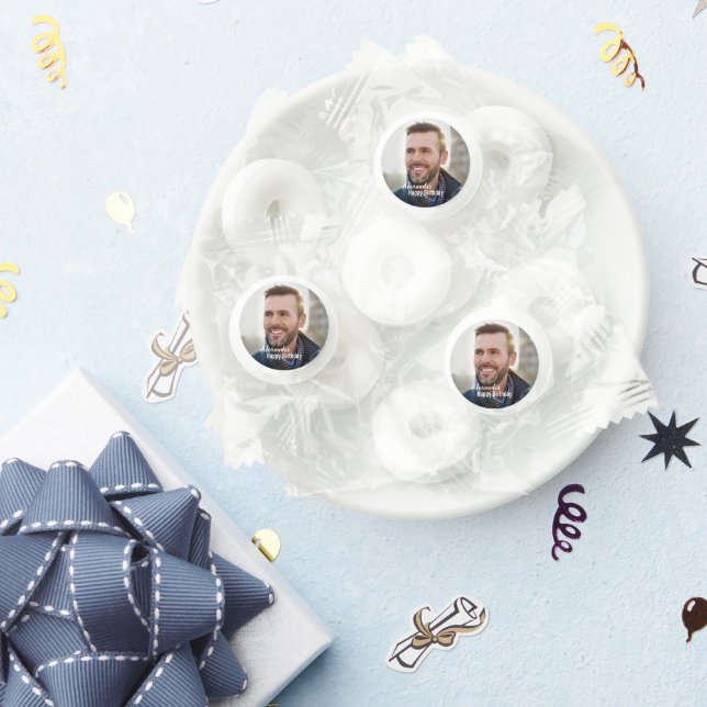 Happy Birthday Photo Personalize Candy Favors (Party)