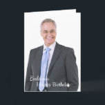 Happy Birthday Photo Personalize Card<br><div class="desc">Happy Birthday Card Photo Custom is a card that you can recreate for yourself. Leave or Replace the Photograph with yours on the cover and replace the words on the cover and inside with yours. Enjoy</div>