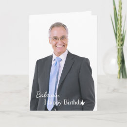 Happy Birthday Photo Personalize Card