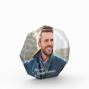 Happy Birthday Photo Picture Custom Acrylic Award