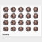 Happy Birthday PHOTO Stickers Mauve Taupe Polygon