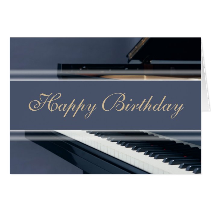 Happy Birthday   Piano Greeting Cards