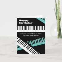Happy Birthday Piano Keyboard Keys Modern Music