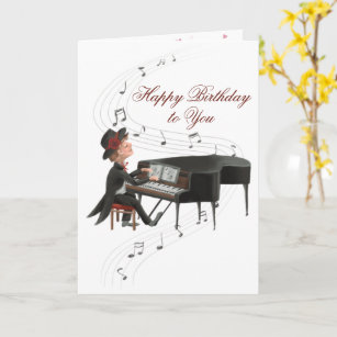 you can Piano Play-kindergebur Birthday card with music and function 
