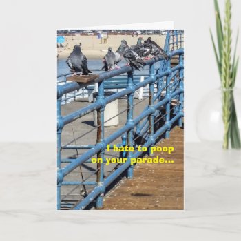 Happy Birthday Pigeons Card by busycrowstudio at Zazzle