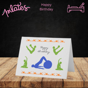 Happy BIrthday Pilates Greeting Card