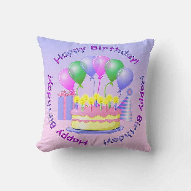 Happy Birthday Pillow (Front)