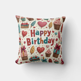 Happy Birthday Pillow Cushion