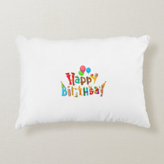 Happy Birthday" pillow design