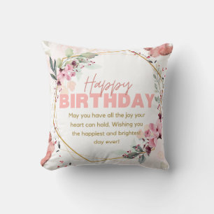 Happy Birthday pillow gift