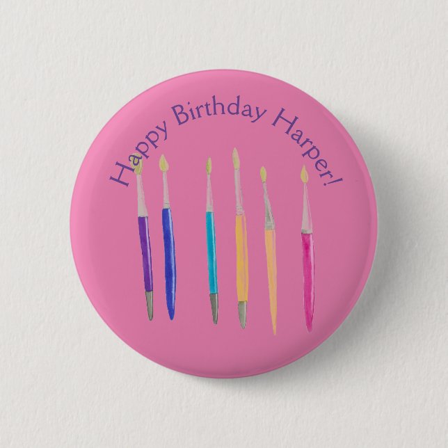 Happy Birthday Pin (Front)