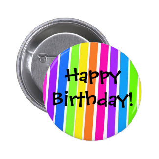 Happy Birthday Buttons & Pins | Zazzle