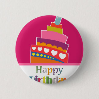 Happy Birthday Pinback Button