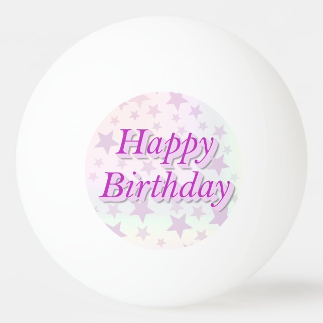 Happy Birthday! Ping Pong Ball (Front)