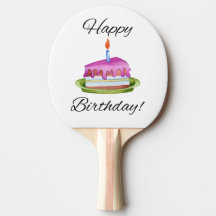 Happy Birthday Ping Pong Table Tennis Paddles Zazzle