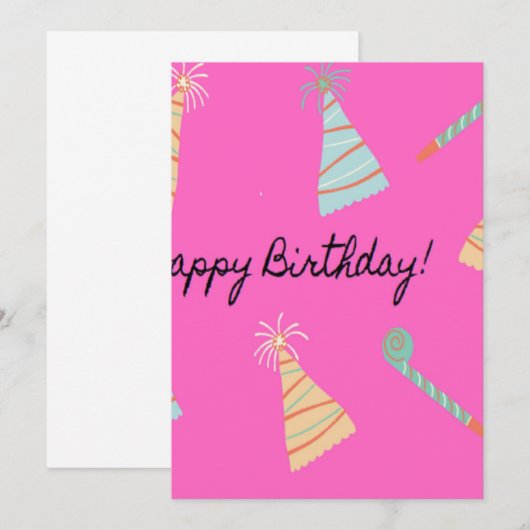 Happy birthday pink (Front/Back)