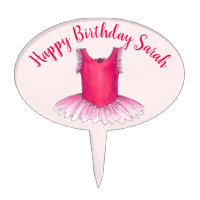 Happy Birthday Pink Ballet Dance Ballerina Tutu