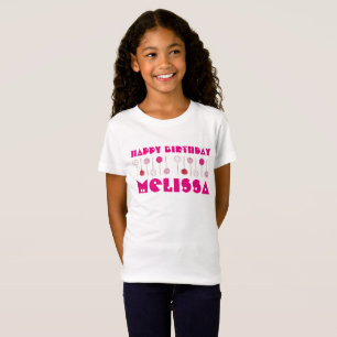 Happy Birthday Pink Frosted Cake Pops Party Favor T-Shirt