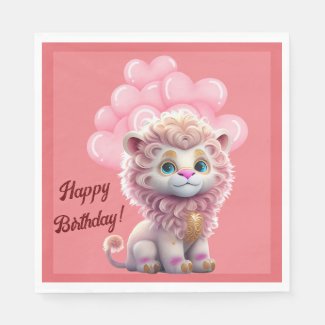 Happy Birthday Pink Lion 