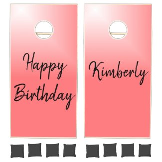 Happy Birthday Pink Ombre