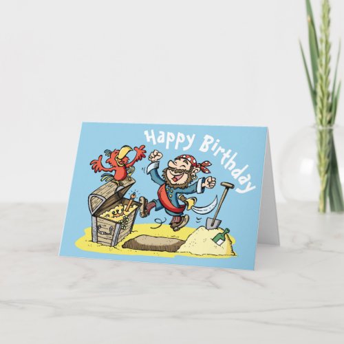 Happy Birthday Pirate Greeting Card