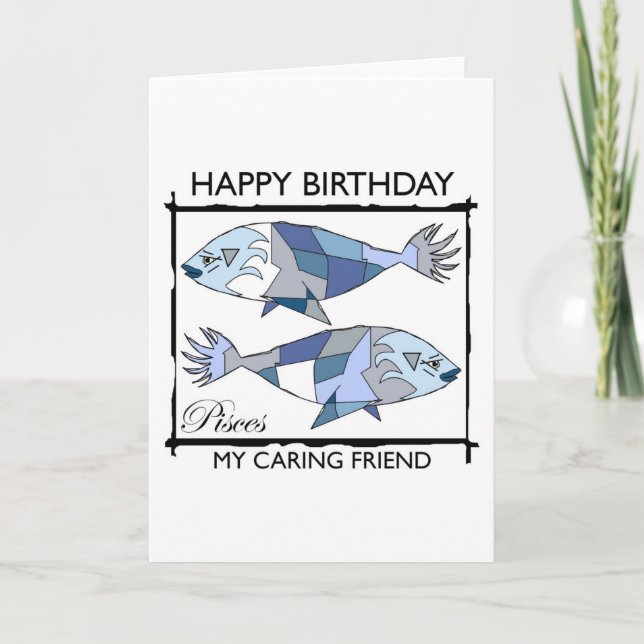 Happy Birthday, Pisces! Card (Front)