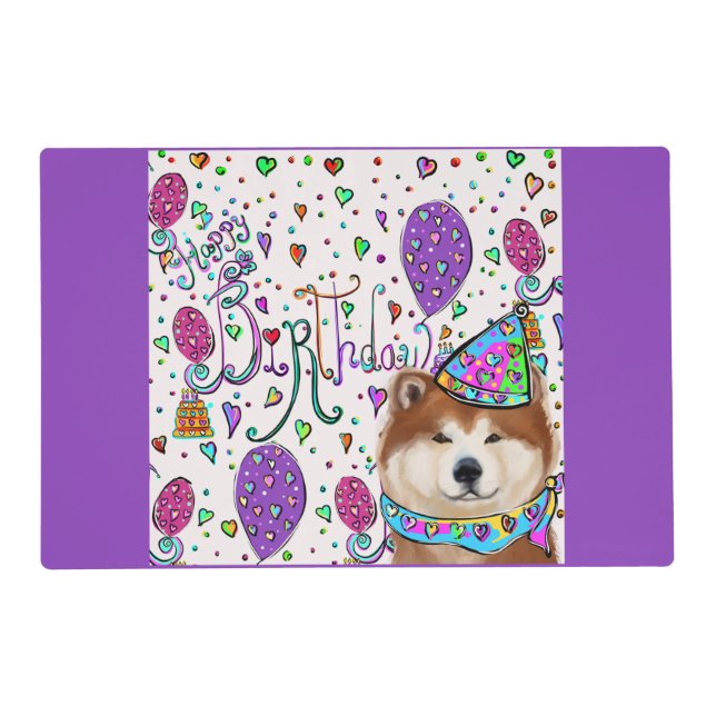 HAPPY BIRTHDAY PLACEMAT (Front)