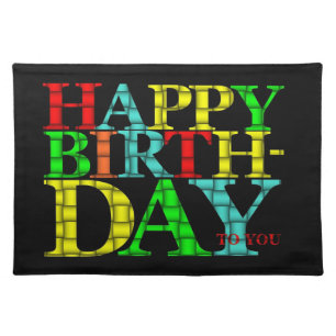 Happy Birthday Placemat