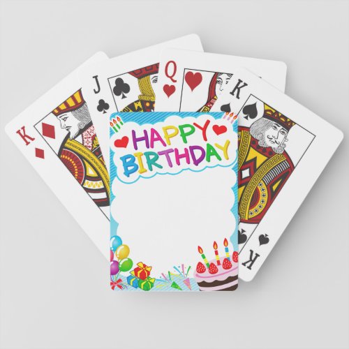 Happy Birthday  Playing Cards