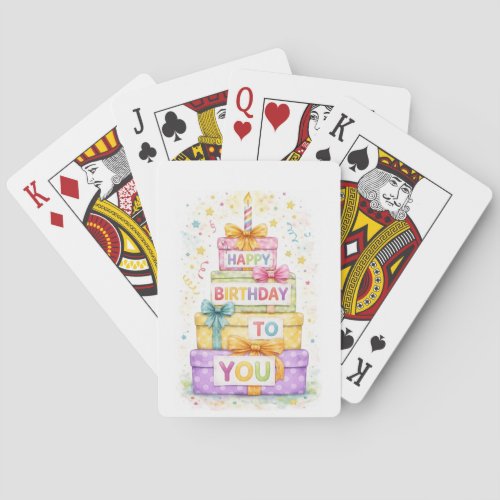 happy birthday playing cards