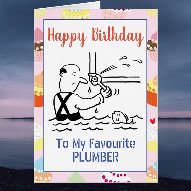 Happy Birthday Plumber Cards (Creator Uploaded)