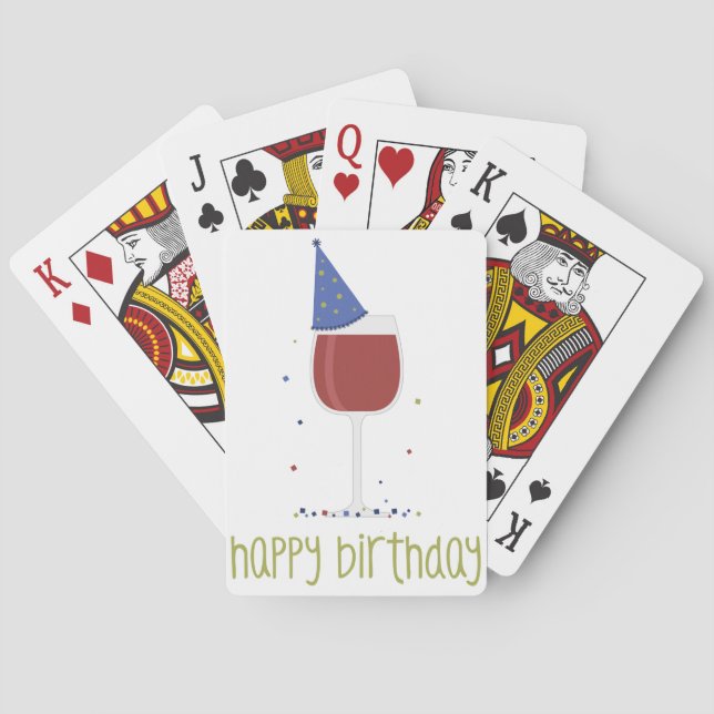 Happy Birthday Poker Cards (Back)