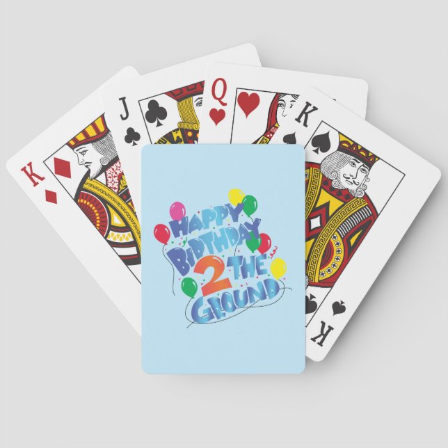 Happy Birthday Poker Cards (Back)