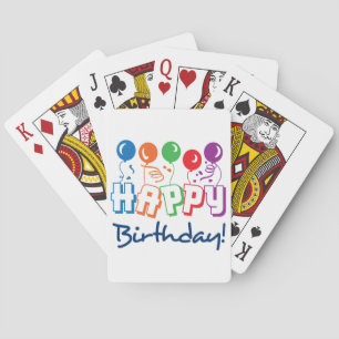Happy Birthday Poker Cards