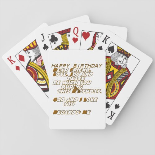 Happy Birthday Poker Cards