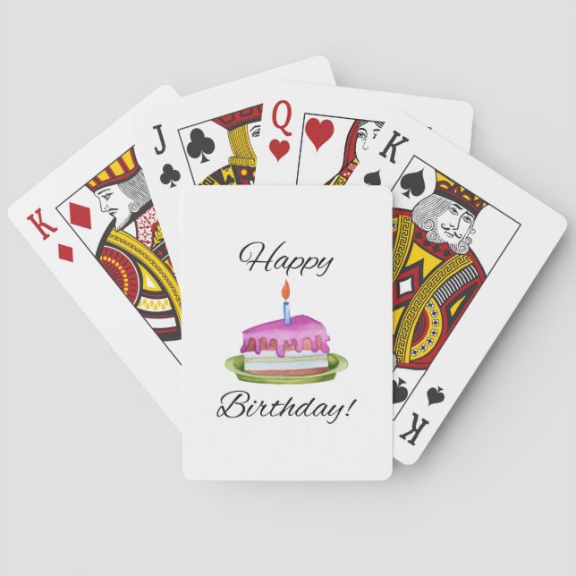 Happy Birthday! Poker Cards (Back)