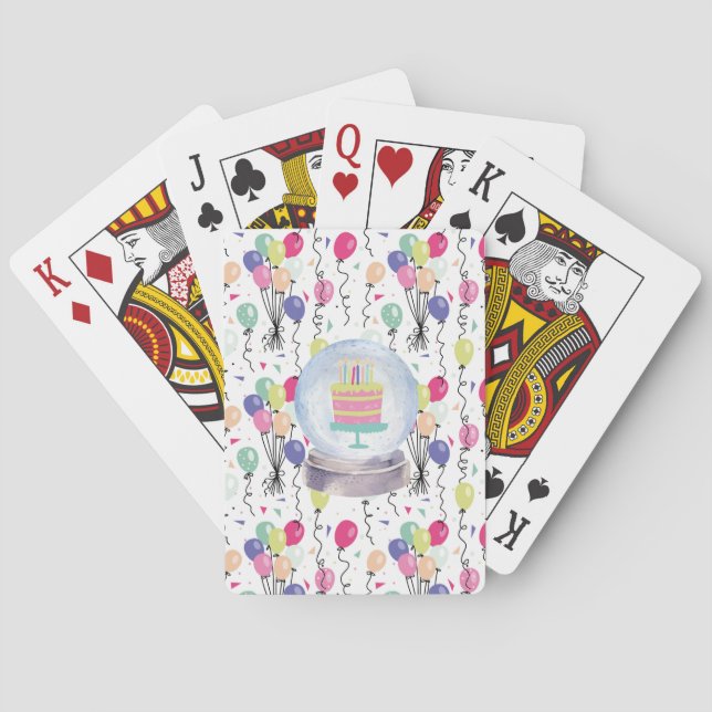 Happy Birthday Poker Cards (Back)