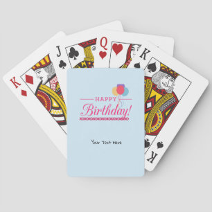 Happy Birthday Poker Cards