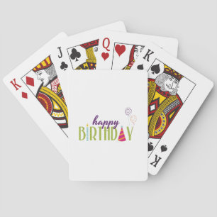 Happy BirthDay Poker Cards