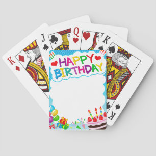 Happy Birthday Poker Cards